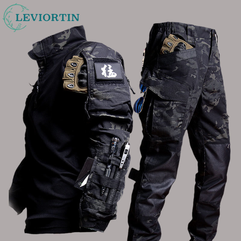 Safari Outdoor Hunting Jackets - Męski kombinezon roboczy Odzież outdoorowa Koszulka