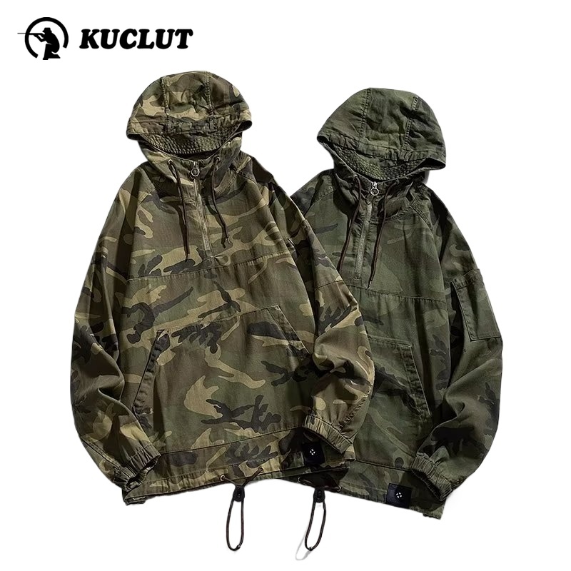 Safari Outdoor Hunting Jackets - Modna odzież wierzchnia wiosenna kurtka kamuflażowa
