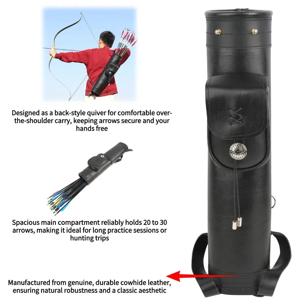 Skórzany pokrowiec na strzały  – Quiver Arrow Back recenzja i cena