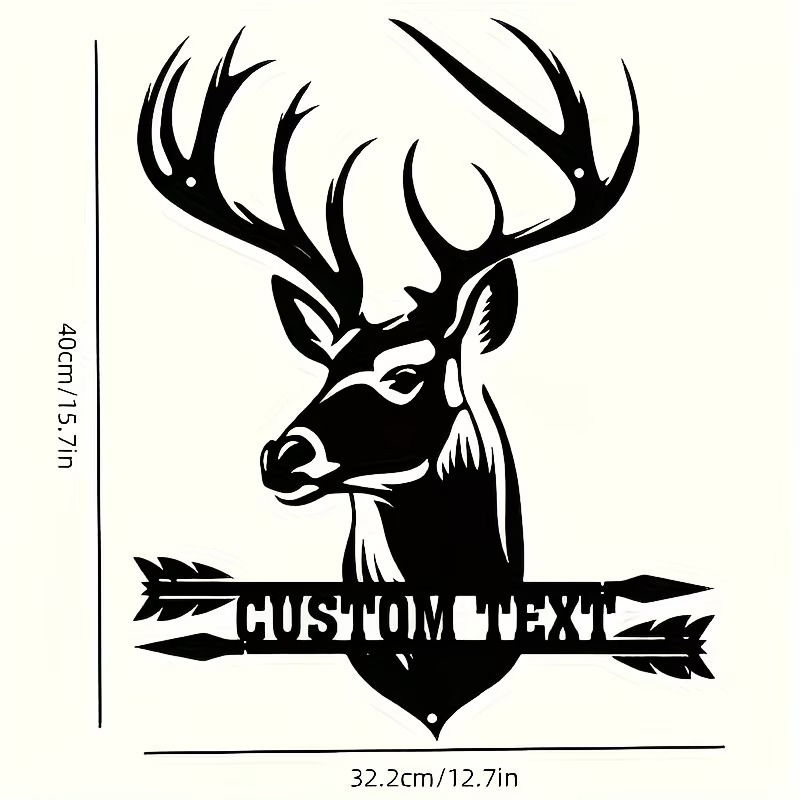 Metalowa dekoracja ścienna z g – Hunting Outdoor Christmas Decorations recenzja i cena